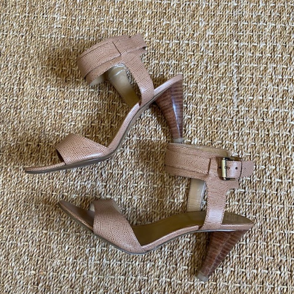 Nine West Mixie Leather Ankle Strap Sandals